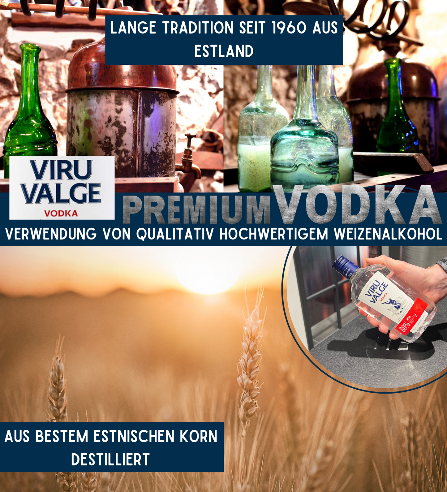 VIRU VALGE Overproof Vodka