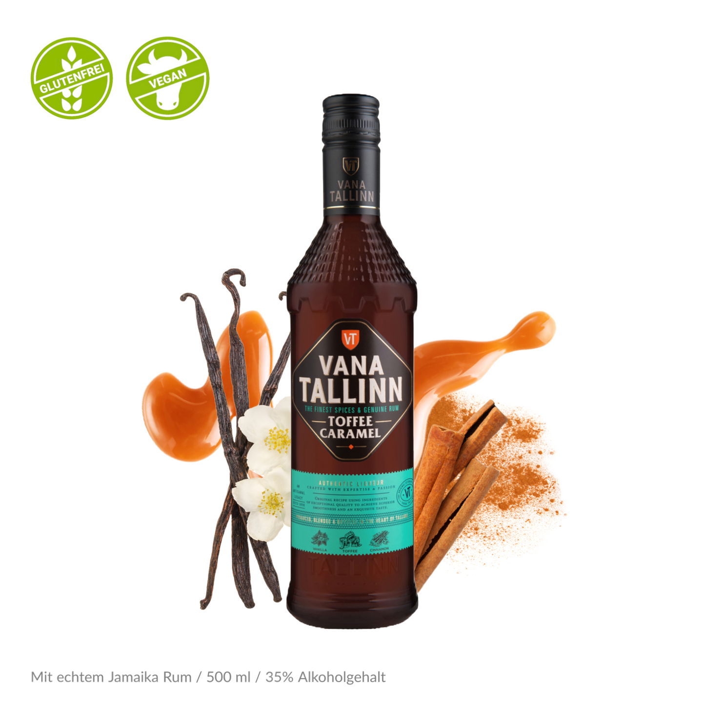 Tallinn Set 5 Flaschen à 500 ML (Toffee Caramel, Wild Spices, Coffee Espresso, 45%, 50%)